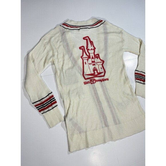 Disney 50th Anniversary Vault Collection Pennants Cardigan Sweater Retro 2022 Sm - Picture 8 of 11